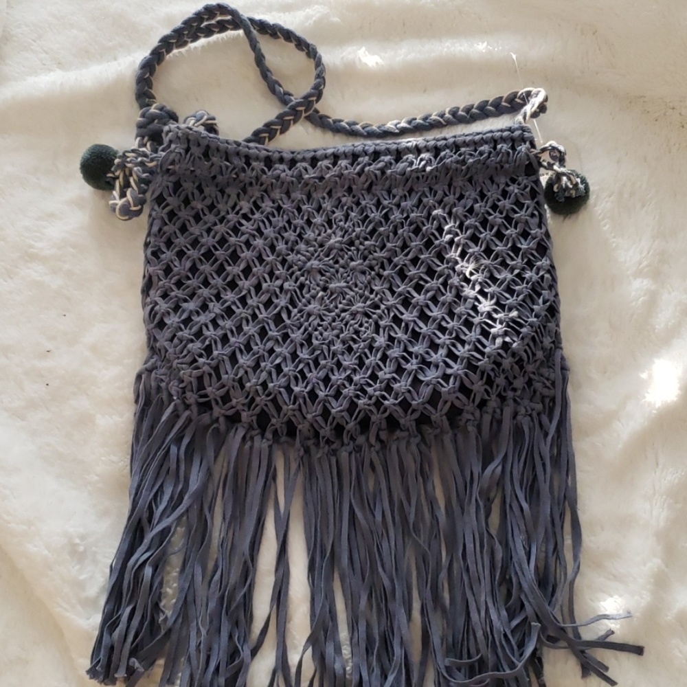 Crossbody bag with fringe
